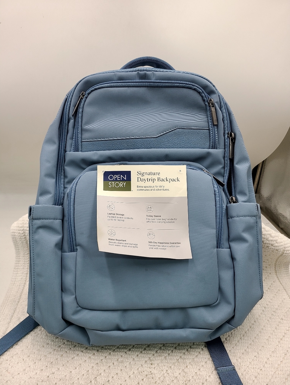Open Story-Signature Daytrip Backpack - Light Blue